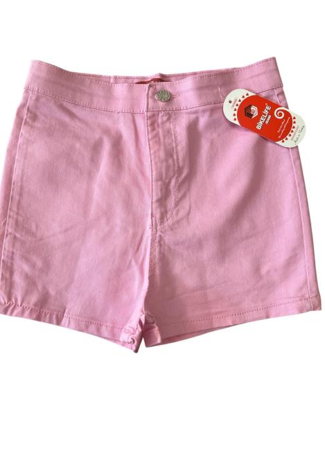 Blugi scurți damă de vară – elastici, mulați, cu buzunare la spate, Roz,Engros